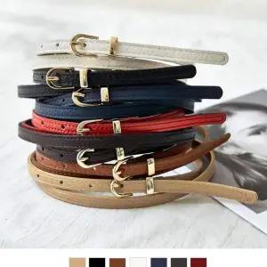 TBZ 국내생산 여자 슬림 골드버클벨트