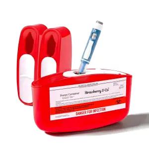 3인용 소형 여행용 샤프 용기 팩 - 포켓 사이즈 안전 폐기물 보관함 일상 사용을 위한 최대 25개의 잠금