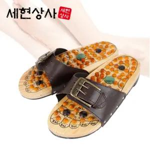 나무지압슬리퍼/지압신발/건강신발/