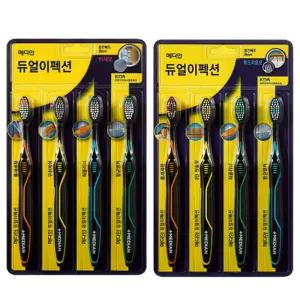 메디안 듀얼이펙션칫솔(미세모.부드러운모) 4입2개