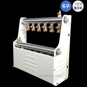 스텐 온수분배기 6구 기름형 [완카바]/ 보일러분배기(옆구찌형)