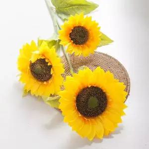 해바라기 조화 자이언트가지 110cm 인테리어 꽃 장식 소품 금전화 풍수