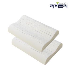 2개세트 숙면도우미 라텍스 굴곡형 경추베개 S 사이즈