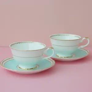 한국도자기 로얄 페일블루 커피잔세트 2(4)PCS