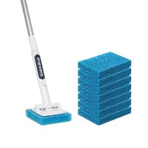 [2입더총8입][3M]크린스틱 뉴올인원 욕실청소용 롱핸들+리필 6입