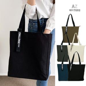 캔버스백 무지 지퍼 남자 에코백 숄더 가방