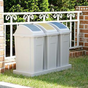 프랑코 franco 대용량 분리수거함 3칸(150L)