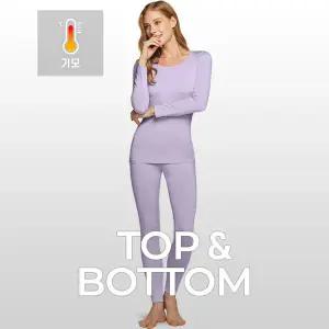 테슬라 여성 언더레이어 발열 기모 내복 내의 상하세트