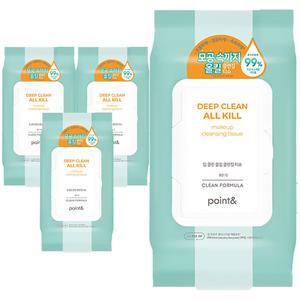 애경 포인트 딥클린 올킬 클렌징티슈 80매 4개
