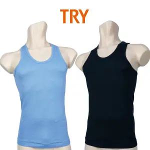 트라이 남성 유색런닝 5개세트 빅사이즈 메리야스 이너웨어 런닝셔츠 민소매 면속옷