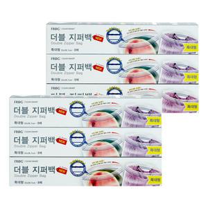 프로그 더블 지퍼백 냉장용 특대, 8매, 6개
