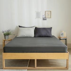 더자리 에코항균 홑겹 매트리스커버, S, 밀키차콜그레이