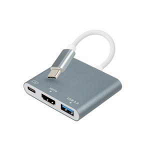 USB Type C to HDMI 컨버터 멀티허브 도킹스테이션 HDMI 4K30Hz 노트북 PC 미러링 PD충전 스마트폰 복제
