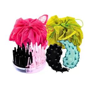 명지희 태극 괄사빗 장미수정 녹수정 두피 마사지 헤어케어 효도 선물 동안 미모