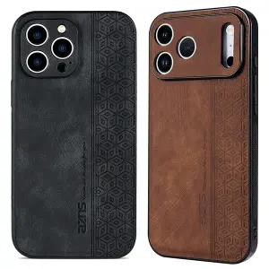 아이폰17 16 15 14 13 12 플러스 프로 맥스 에어 e 무광 빈티지 고급 가죽 핸드폰 케이스