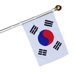 알루미늄 회전깃대 태극기 세트(3단접이식/태극기+깃대+국기함+꽂이)삼일절/YH