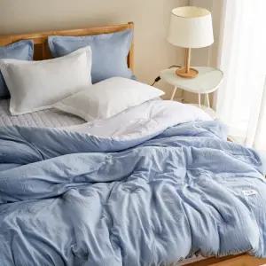 국산 사계절 차렵이불 가벼운 60수 아사 워싱 봄 가을 이불패드 침구 세트 슈퍼싱글 킹