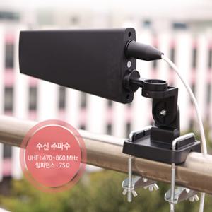 시골 농막 디지털 TV 실외용 안테나 UHF 실외용 4K UHD TV안테나 수신기 케이블포함 UFO형 공상파/FG4