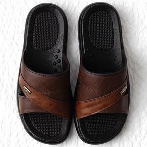 [멜팅브라운] 남자 고급슬리퍼 사무실슬리퍼 가죽슬리퍼 JS09