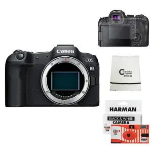 (컴온탑) 캐논 정품 EOS R8 BODY 미러리스 카메라 + 보호필름 + 융 + 포토리뷰 흑백 일회용 카메라 (단독 850대 판매 돌파!) (재고보유)