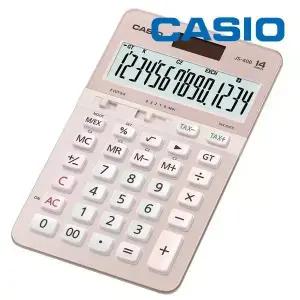 카시오 계산기 JS-40B-PK 핑크 세무사 회계사 14단