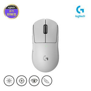 로지텍G PRO X SUPERLIGHT 2 무선 게이밍 마우스 정품 지슈라 2 화이트