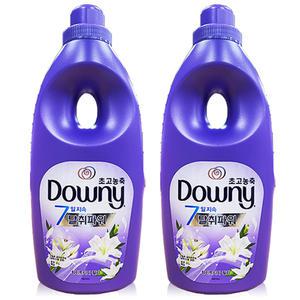 다우니 섬유유연제 화이트티와 릴리 1L 2개 , 고농축 본품 용기