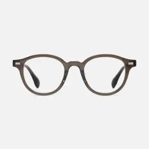 원형 아세테이트 안경테 남녀공용 뿔테 CODE. 201. A 카키