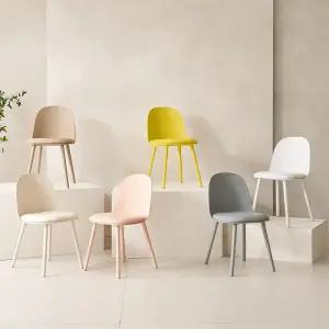 인테리어 패브릭 식탁의자 카페 1인 편안한 업소용 식당 체어 MJ 6color