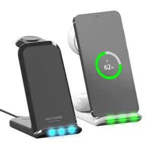 프리미엄 PD15W 3in1 23W 고속 무선충전기 멀티 거치대 고속충전기 갤럭시워치 호환