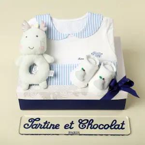 [롯데백화점]타티네쇼콜라 (출산백일돌선물세트)히포슈트+용용이딸랑이+씨엘덧신TTNMOW03UB-125