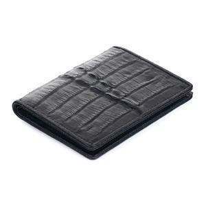 SCOAN 리얼 악어가죽 슬림 미니지갑 3576