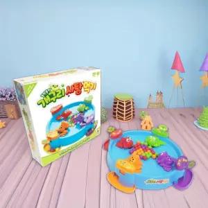 개구리 사탕먹기 보드게임 스피드 개구리알 구슬먹기 놀이 쉬운 미니 유아 어린이