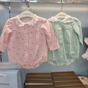 [해피랜드] HC09 미나 체크 바디슈트 모자 세트 H2110204 (S28434619)