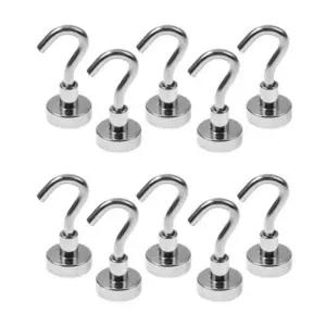 초강력 네오디움 자석걸이 16mm 10개/걸이/네오디움/고리/자석/원형/마스크/초강력/고정/후크/회전식