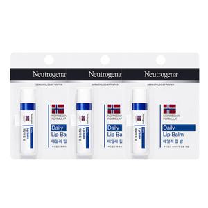 뉴트로지나 데일리 립밤 4g X3개