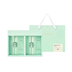 스타벅스 사이렌 핸들 글라스 500ml (2P)