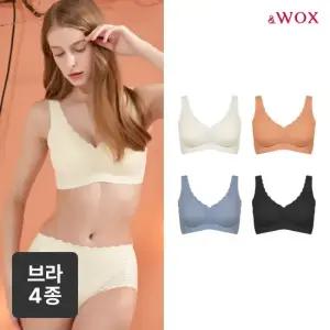 앤왁스 꿈의브라 앤틱 레이스 런닝형 4종 여성 심리스 브라