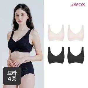 앤왁스 꿈의브라 톤업 레이스 런닝형 4종 여성 심리스 브라