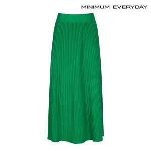 [롯데백화점]미니멈 [미니멈 에브리데이]허리 밴딩 플레어 플리츠 비스코스 니트 스커트 (EA3WH005