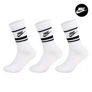 [나이키][나이키 골프양말]나이키 에브리데이 에센셜 크루 삭스  긴 양말 3팩 세트 DX5089-103
