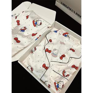 키티잠옷 여성잠옷세트 캐릭터 예쁜잠옷 여성 여성잠옷 헬로키티잠옷여성용 잠옷브랜드 밀크키티