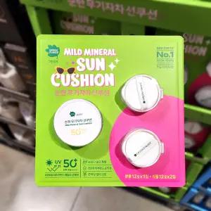 코스트코 GREEN FINGER 그린핑거 순한 무기자차 선쿠션 본품12g x 1개 + 리필12g x 2개