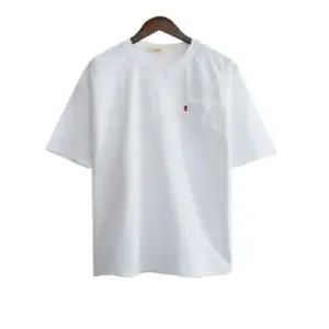 영앤올드 남여공용 여름 10수 포켓 반팔 라운드 티셔츠 오버핏 반팔티 비침없는 10수 티