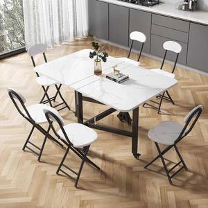 폴딩 테이블 접이식 식탁 서랍 목재 공간 가구 화이트 이동식 원형 1 0m 따뜻한