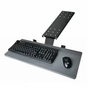 키보드 거치대 슬라이딩 트레이 키보드 받침대 회전 사각형