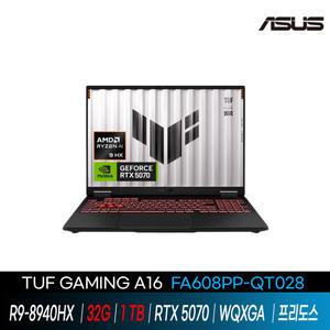 ASUS TUF A16 FA608PP-QT028  램32G SSD1T //라이젠R9-8940H / RTX 5070/프리도스/GI