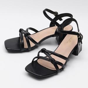 슈즈 매듭더블 스트랩 여성여자 여름 샌들 뮬 5cm sjly-851-13