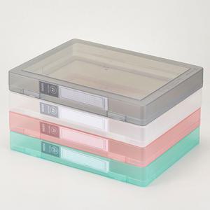 SD 인덱스 화일케이스 심플 클리어 파스텔 컬러 43형 大 다용도 서류 문서 보관 정리 박스함 A4