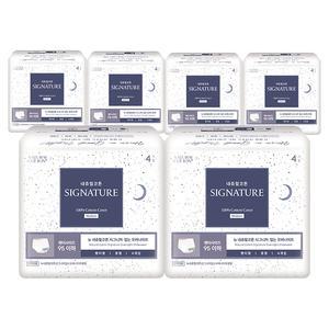 내츄럴코튼 시그니처 [입는 오버나이트] 중형 4Px6팩